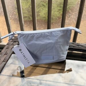 Athleta Light Blue Small Cosmetic Bag NWT